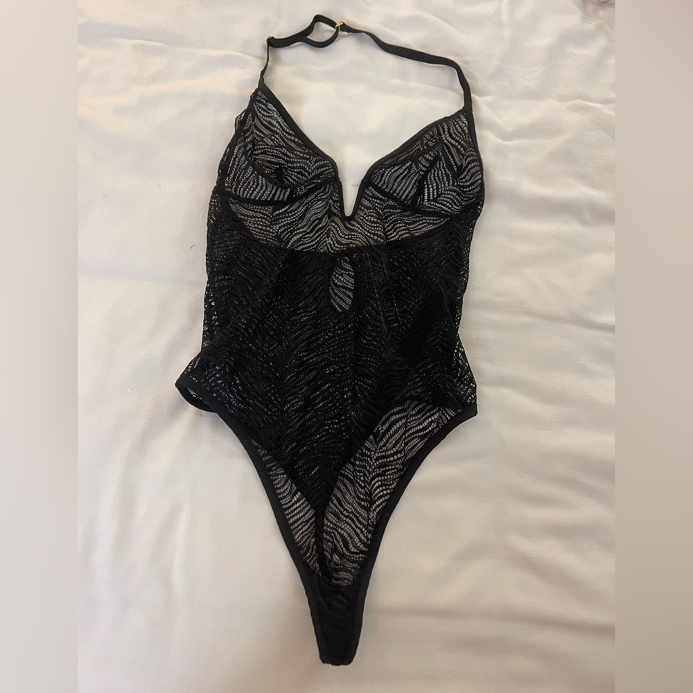 Sexy black lace teddy Victoria’s Secret